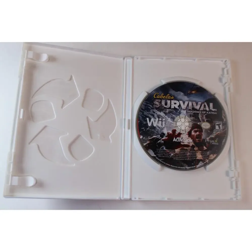 4 game lot: Cabela's Games + Remington + Survival games (Nintendo Wii) tested